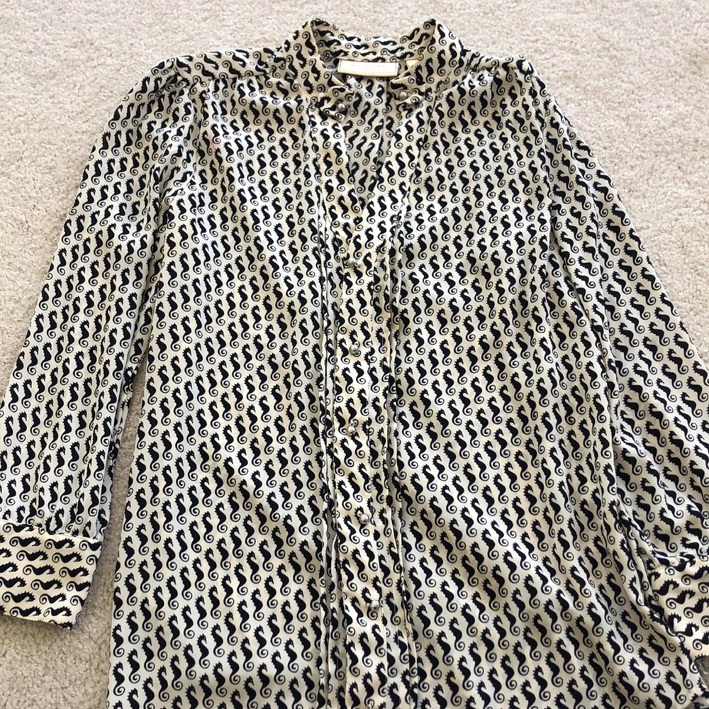 Anthropologie silk blouse